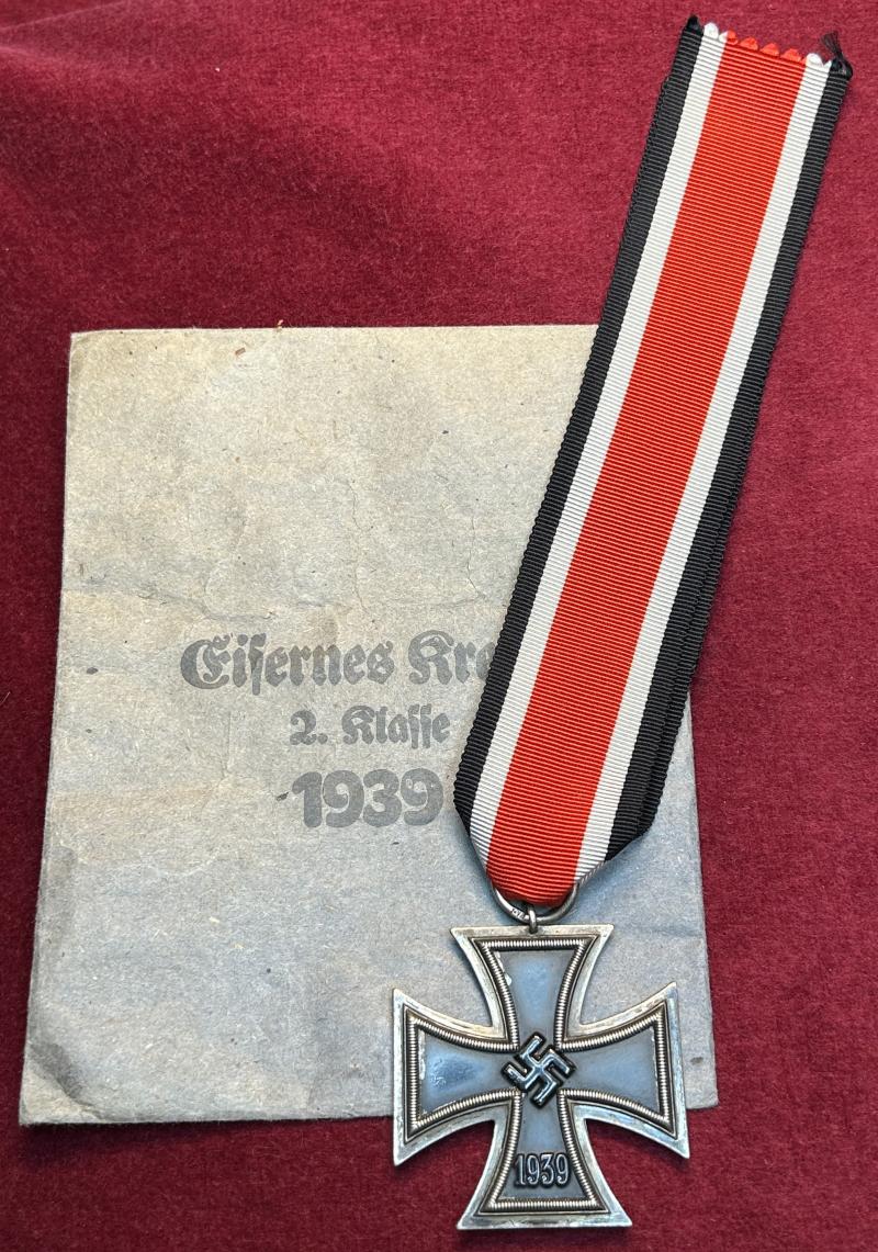 3rd Reich Eisernes Kreuz 2. Klasse 1939 mit Tüte (Ernst L. Müller)