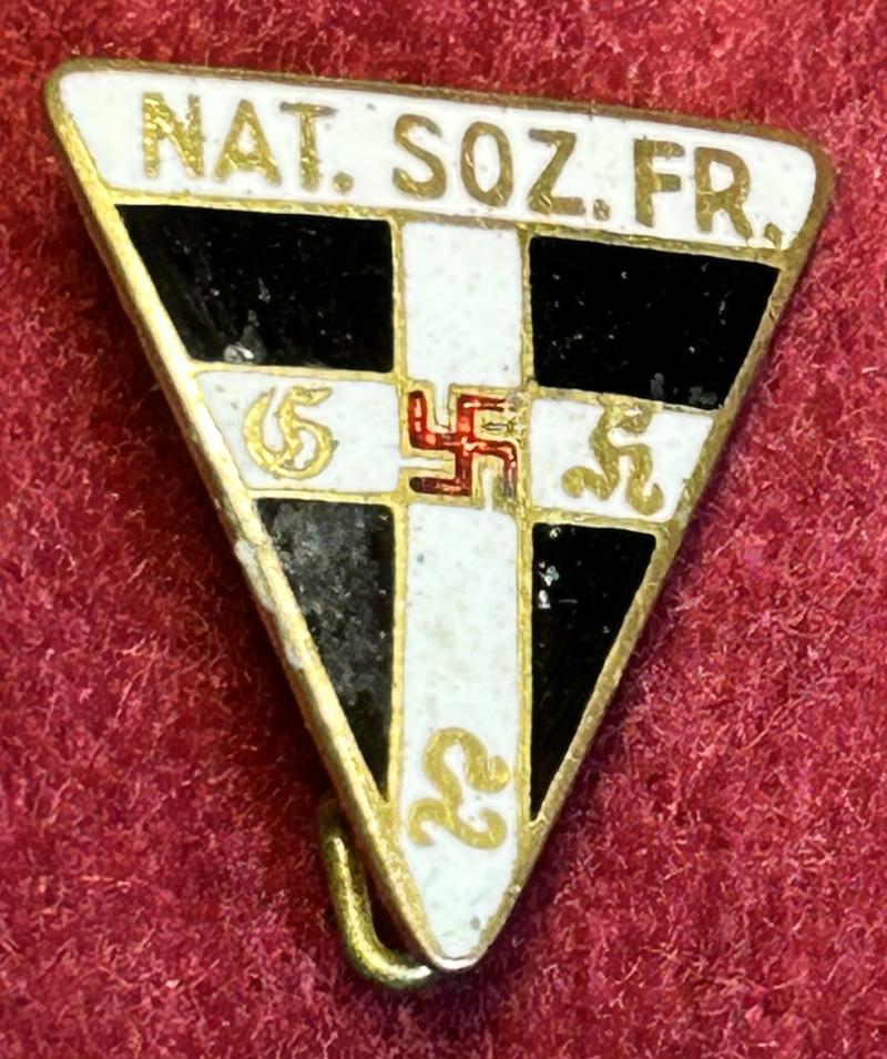 3rd Reich miniatur NS-Frauenschaft mitgliedsabzeichen 8. form