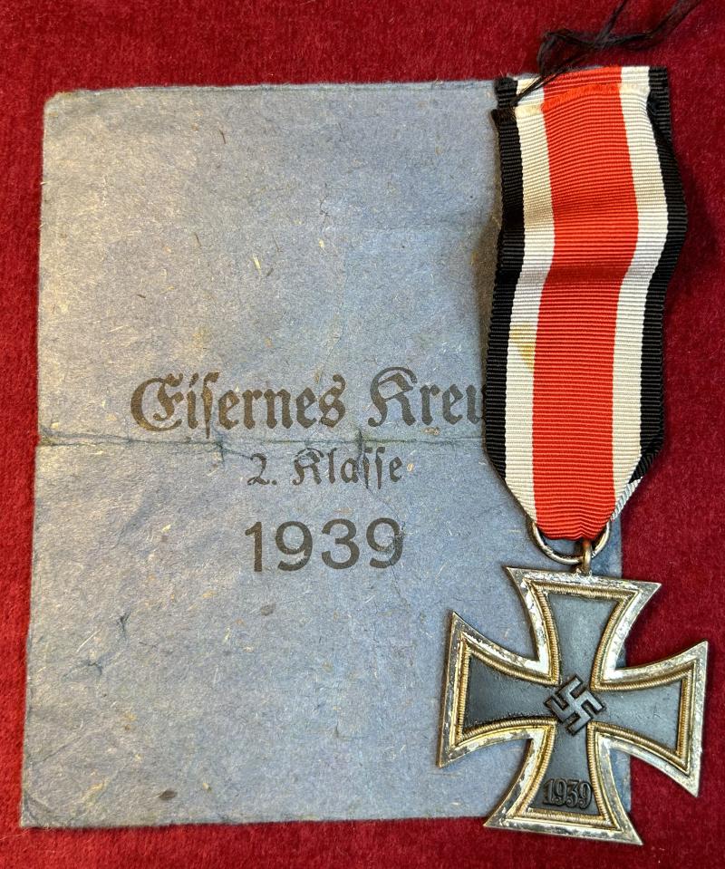 3rd Reich Eisernes Kreuz 2. Klasse 1939 mit Tüte (Wächtler & Lange)