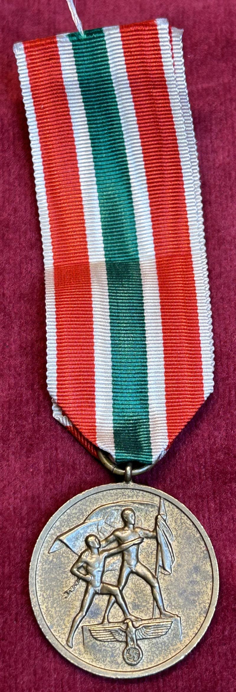 3rd Reich Medaille Heimkehr des Memellandes (Hauptmünzamt Berlin)