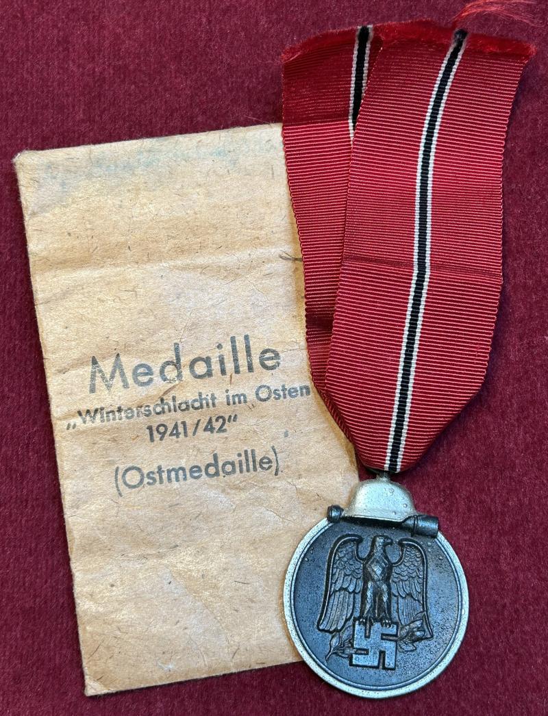 3rd Reich Winterschlacht im Osten - Ostmedaille (100) mit Tüte