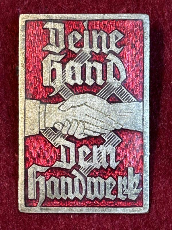 3rd Reich WhW DAF Deine Hand Dem Handwerk