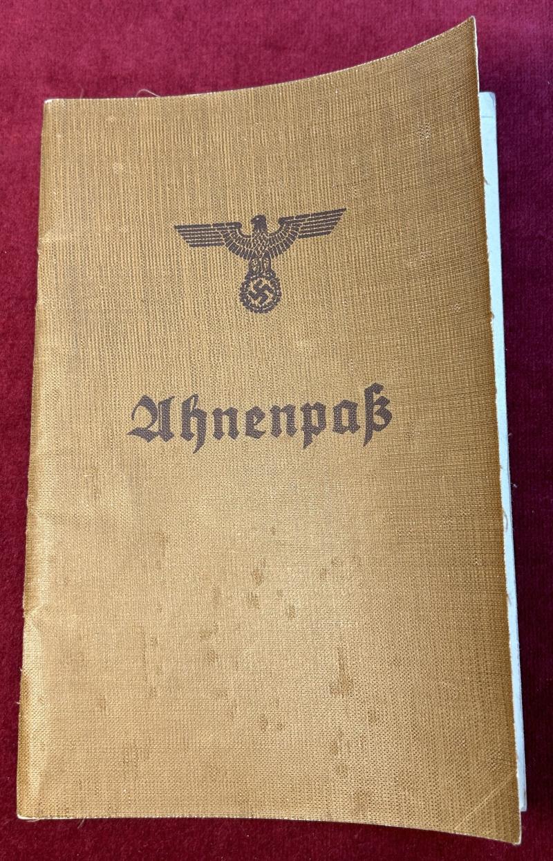 3rd Reich Ahnenpass (Mainz-Bischofsheim)