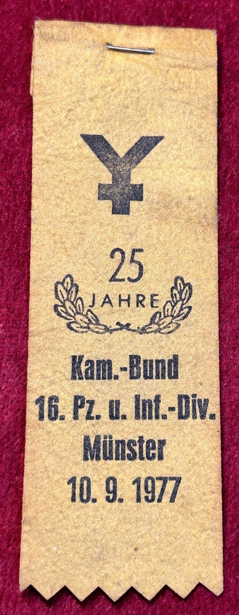 Kameradenbund der  Wehrmacht 16. Panzer und Infanterie Division