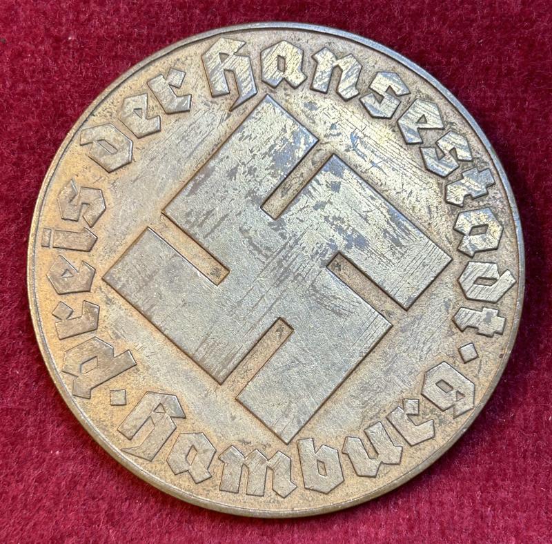 3rd Reich Ehrenmedaille Preiss der Handestadt Hamburg