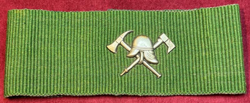 Deutsch Reich Feuerwehrarmbinde mit ärmelabzeichen