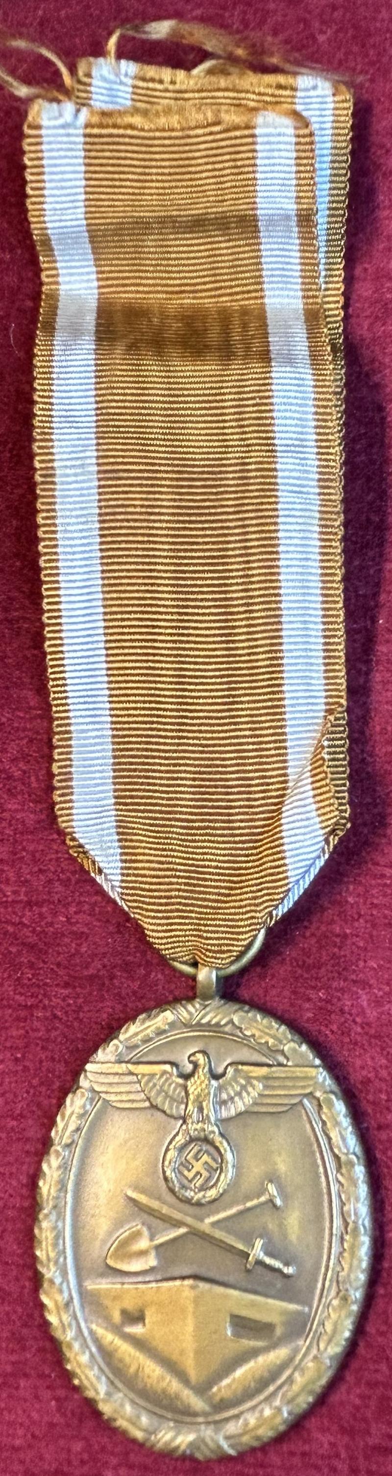 3rd Reich Deutsches Schutzwall-Ehrenzeichen
