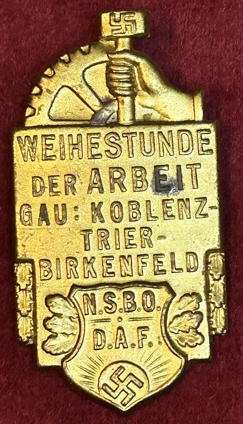 3rd Reich NSBO & DAF Weihestunde der Arbeit