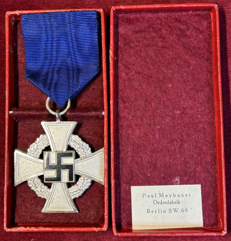 3rd Reich Treuedienst-Ehrenzeichen 2. Stufe für 25 Jahre im Etui