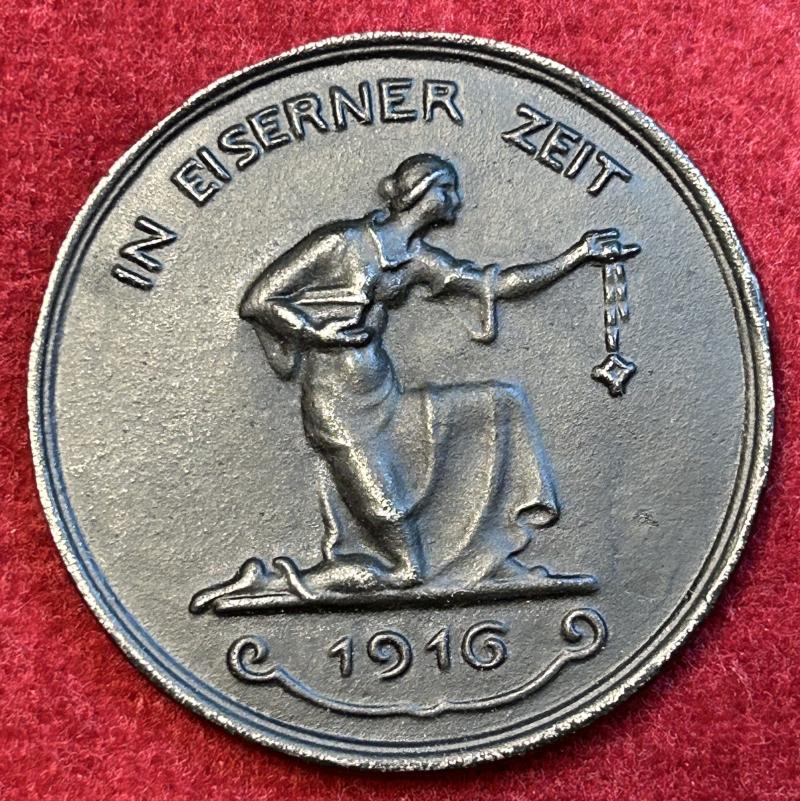 Kaiserreich Notmedaille In Eiserner Zeit 1916