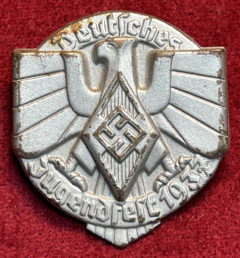 3rd Reich HJ Deutsches Jugendfest 1937 abzeichen