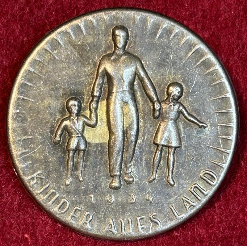 3rd Reich Kinder Aufs Land 1934 Spendenabzeichen