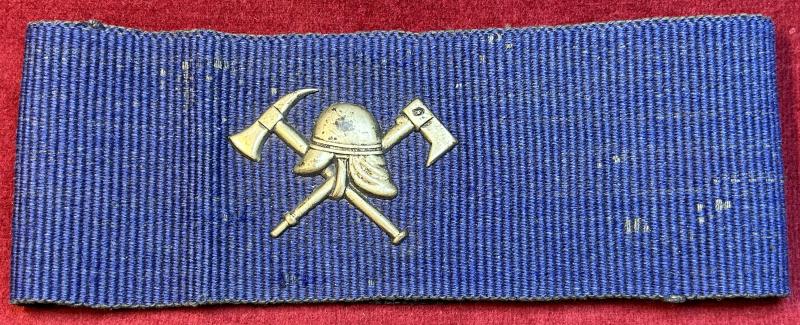 Deutsch Reich Feuerwehrarmbinde mit ärmelabzeichen