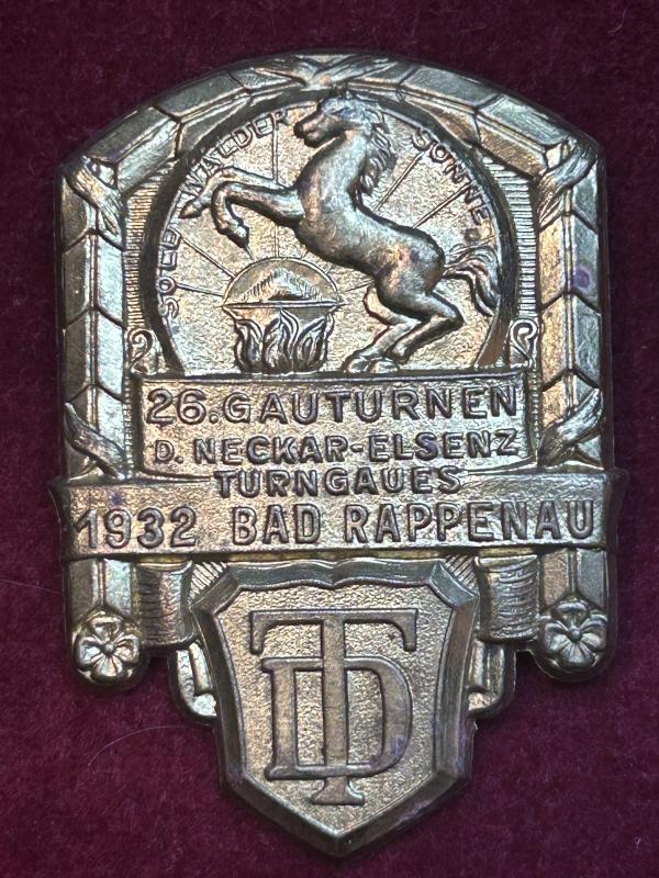 3rd Reich 26. Gauturnen der Neckar-Elsenz 1932