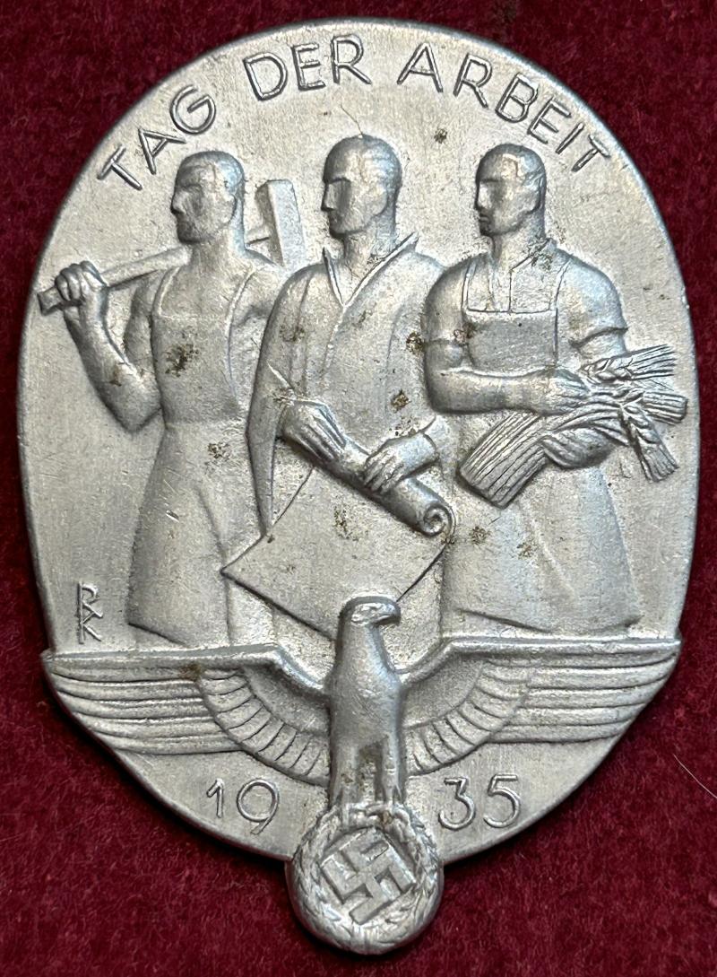 3rd Reich DAF Tag der Arbeit 1935 abzeichen