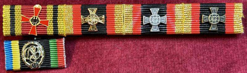 BRD Bandschnalle der Bundeswehr für 5 Auszeichnungen