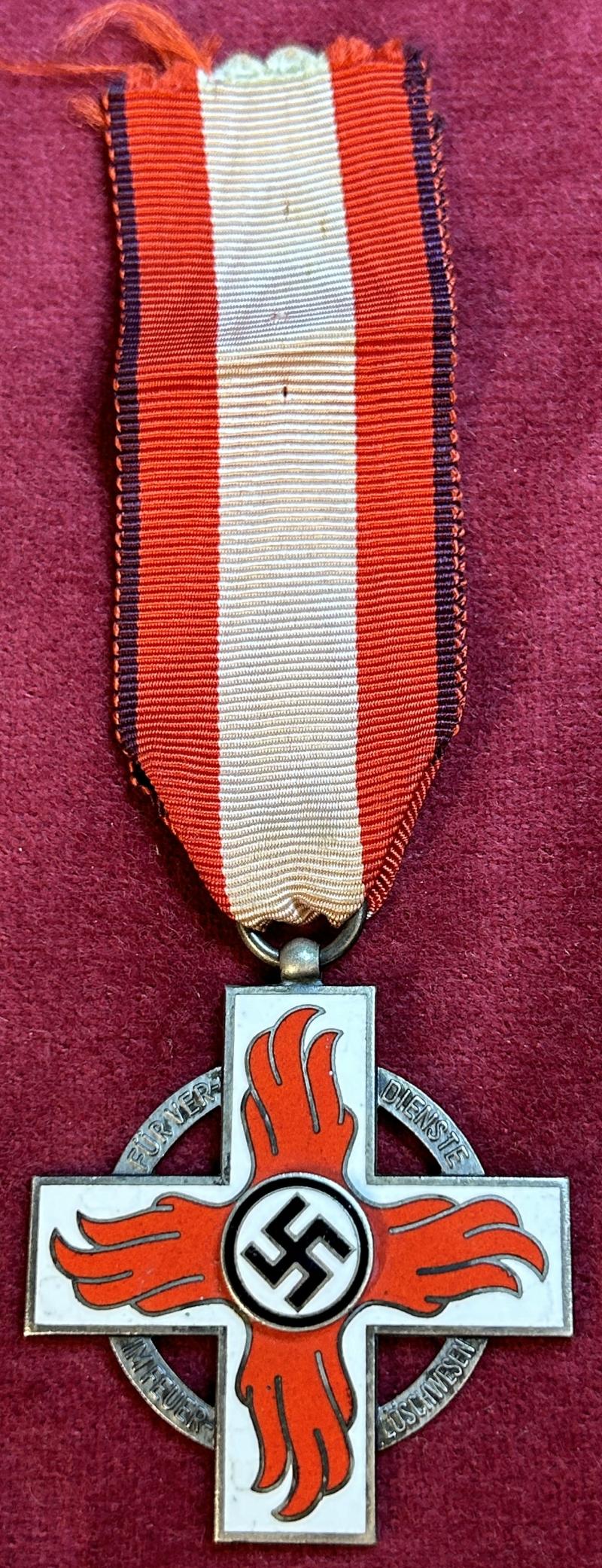 3rd Reich Reichsfeuerwehr-Ehrenzeichen 2. Stufe