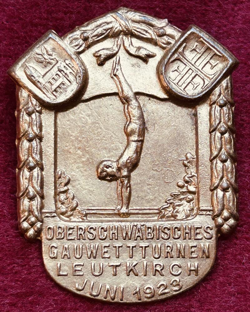 Deutsche Reich Oberschwäbisches Gauwetturnen Leutkirch 1923